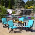 thumbnail image 6 of ARDEN Outdoor Dining Chair Cushion 20 x 20, Pool Blue Leala, 6 of 11
