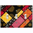 thumbnail image 1 of Metal Light Switch Plate Cover Colorful Safari African Tribal Art Tile Pattern SFR040, 1 of 13