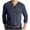 Dark Blue, variant on Fengactive Men's Athletic Henley Shirts Casual Lightweight Long Sleeve Button Pullover with Pocket