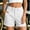 #White, variant on Women's High Waist Cargo Chino Shorts,Casual Summer Shorts with Pockets,Khaki,Women's Plus Size L
