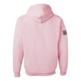thumbnail image 2 of Wild Bobby, Sock It to Cancer Monkey Tee USA Flag Sleeve Breast Cancer Awareness Unisex Graphic Hoodie Sweatshirt, Light Pink, XX-Large, 2 of 6