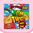 thumbnail image 4 of Inktastic I'm Two Comic Book Boys or Girls Baby Bib, 4 of 4
