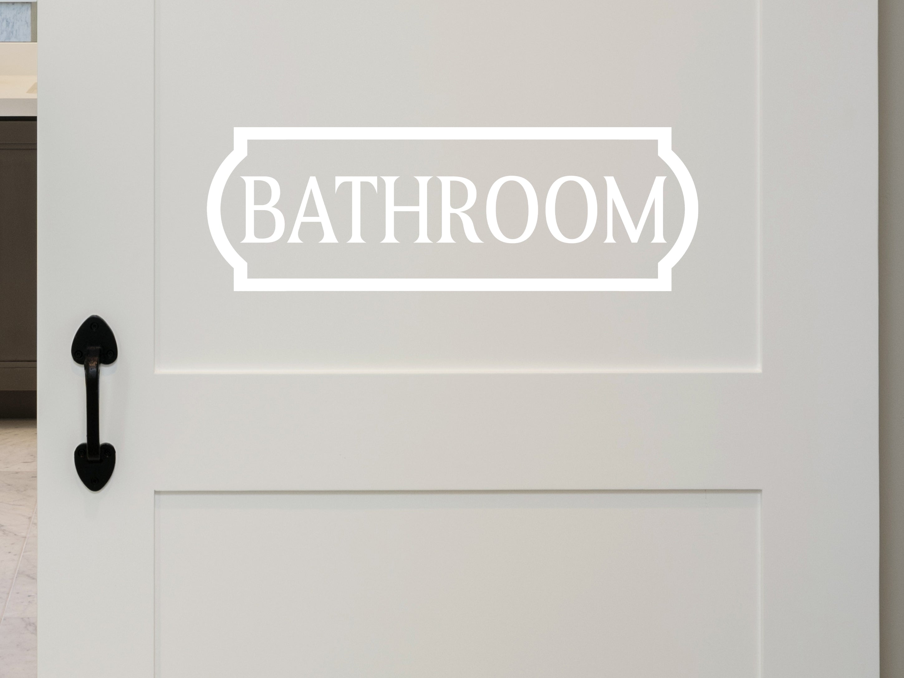 Bathroom Plaque Bathroom Wall Decal