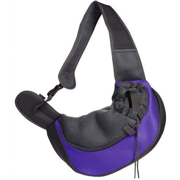 Bolsa para transportar mascotas para perros, bolsa de mensajero para perros y gatos, mochila transportadora, mochila de transporte, mochila para perros para viajes, ciclismo, senderismo, compras (trompeta, púrpura) oso de fresa Electrónica