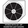 thumbnail image 4 of Papelera de almacenamiento mDesign Lazy Susan Cabinet Kitchen, gris ahumado, 4 of 6