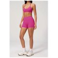 thumbnail image 4 of PISONIC Workout Sets for Women Spaghetti Straps Halter Neck Sports Bra High Waist Biker Shorts 2 Piece Gym Outfits, 4 of 7