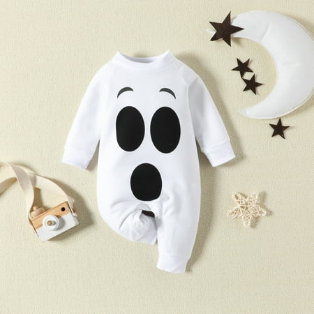 

Halloween Baby Clothes Size 6-12 Months Toddler Kids Girls Boys Cartoon Prints Romper Jumpsuit Cloths