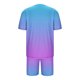 thumbnail image 5 of Blusa de Manga Corta Cuello Redondo Impresión Deportiva Camisa de Ajuste Delgado Poliéster Elástico Cintura Superior para los Hombres, Blusa Casual para el Uso Diario de Verano, 5 of 9