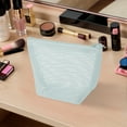 thumbnail image 5 of Unique Bargains 1 Pc Mesh Lipstick Makeup Bag Blue Gray Polyester, 5 of 6