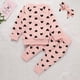 thumbnail image 3 of Gibobby Conjunto niño Conjunto Pullover Hoody Tops + Pantalones Niñas Infant Valentine Heart Baby Print Girls Outfits&Set(Rosa,0-6 Meses), 3 of 5