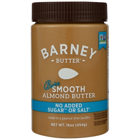 Pack of 6, Barney Butter Bare Smooth Almond Butter, 16 oz