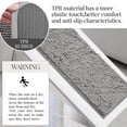 thumbnail image 3 of ZOPZO 100% Polyester Thick Absorbent Bath Mats, 3 Pcs Set, Grey, 3 of 6