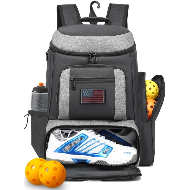 Mochila para Pickleball HAMBOLY con Compartimento para Calzado y Enfriador