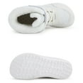 thumbnail image 5 of XXWXYD Boots Boys Girls Barefoot Winter Boots with Wide Toe Box Slip Drop Sole Ankle Winter Snow Boots for Toddler Big Kids Simple Casual Non Slip Breathable Shoe(7-8 Years,White), 5 of 5