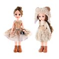 thumbnail image 1 of 2x Dress Up Doll 12 Pulgas Para Niñas Zulema niña muñeca juguetes, 1 of 8