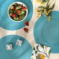 thumbnail image 4 of Design Imports CAMZ13996 DII Teal Round PVC Doubleframe Placemat 6 Piece, 4 of 4