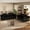 Black, variant on Wiilayok 66.5" Velvet Loveseat with Art Deco-Inspired Gold-Tone Accents, Modern Luxury Deep Seat Sofa with Wide Arms for Living Room, Beige