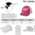 thumbnail image 4 of Wuqi It's Almost As Hot As My Husband Hats for Womens Fashion Washed Distressed Baseball Cap, 4 of 6