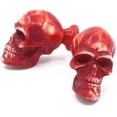 thumbnail image 2 of RII Skull Decorative Resin Dresser Knob for Furniture, Chest of Drawres, Cupboard, Nursery Drawer and Cabinet Pull, Sideboards and Wardrobes (Pack of 12, Red)…, 2 of 4