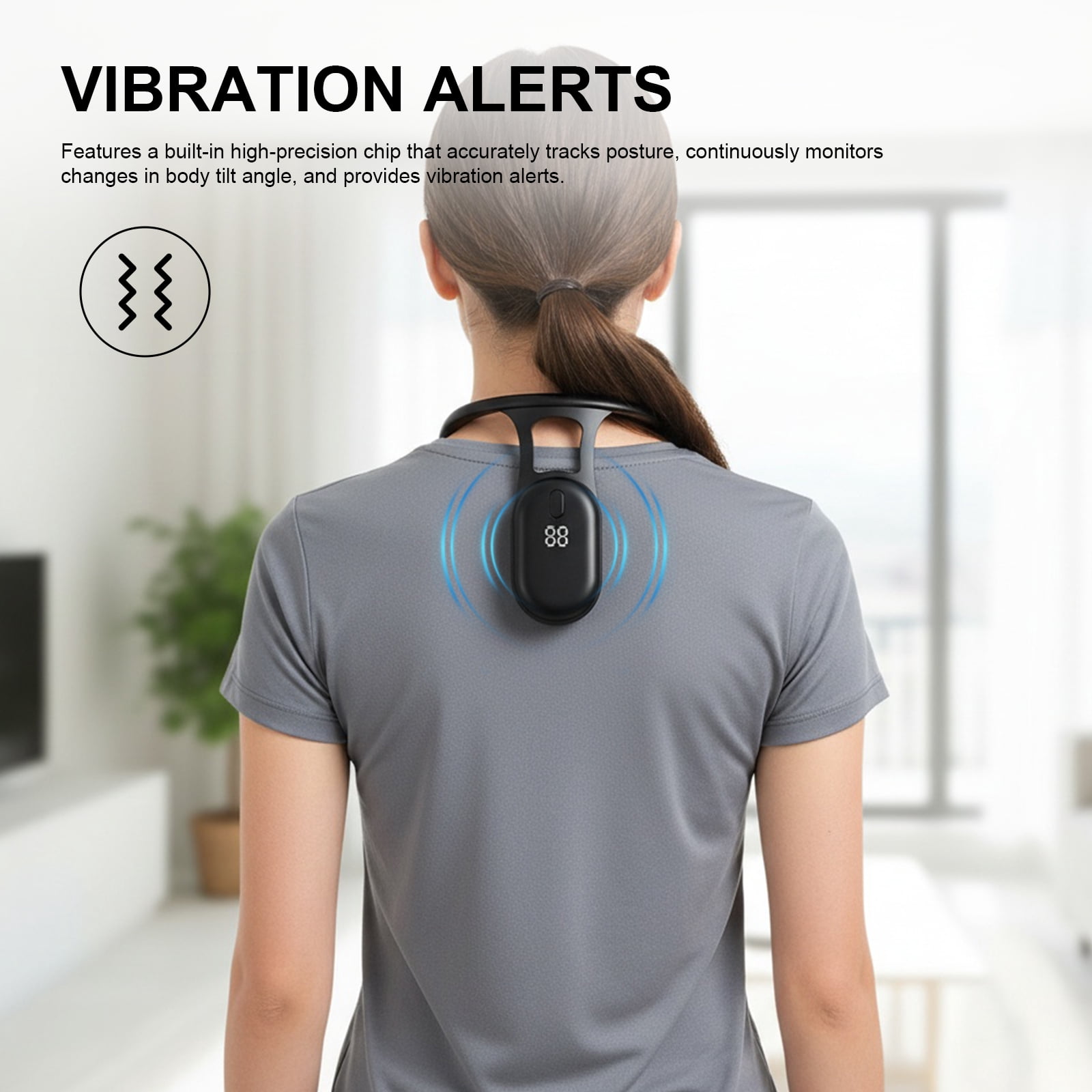 HUISZJ Smart Posture Corrector, Intelligent Posture Trainer with Vibration Reminder Intelligent, Posture Trainer Realtime Scientific Monitoring for Party Birthday Gift