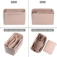 thumbnail image 3 of Vogacara Bolsas con inserción de fieltro, amplia aplicación, práctica y práctica, bolsa de cosméticos de viaje bien organizada, rosa claro Type3 NO3, 3 of 6