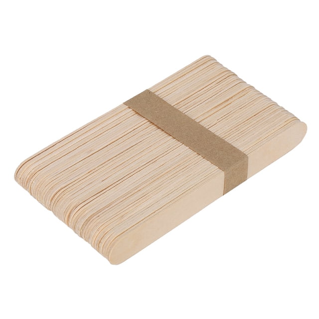 50 piezas de espátula de cera de madera, depresor de lengua, mascarilla facial desechable, aplicador de crema para quitar el vello