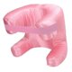 thumbnail image 4 of Silk Fabric Face Pillow, Memory Foam, Soft and Ergonomic Cushion, for Back Sleep, Pink, 4 of 4