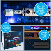 Brick Loot Titanic Ship Building Set with LED Light Kit 319 Pieces Compatible with Major Brands