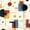 Color 4, variant on Retro Peel and Stick Wallpaper Retro Geometric Floral Bold Autumn Colors Leaves Wall Mural 23.6in x 9.8ft Self Adhesive Removable Wall Paper Renter Friendly Wallpaper for Nursery Bedroom Cabinets