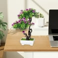 thumbnail image 6 of Artificial Bonsai Tree Fake Plants Artificial Plant Indoor Small Faux Peony Decoration, Office Desk Shelf Bedroom Living Room Decor 50% Saving, 6 of 6