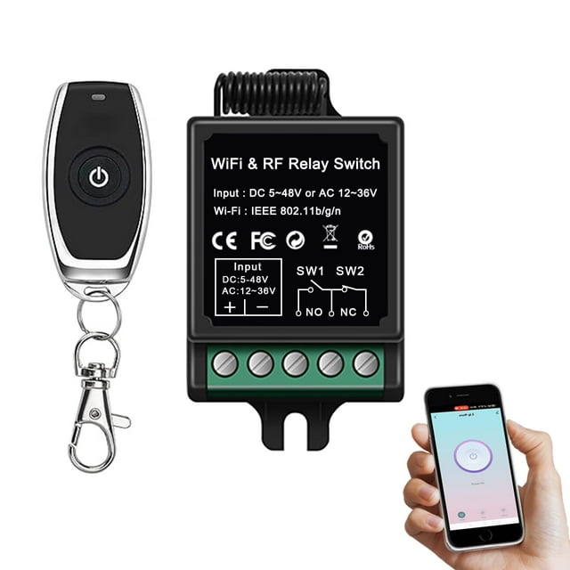 Interruptor remoto inalámbrico IdealWin para sistemas de puertas con aplicación