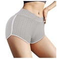 thumbnail image 2 of Gibobby Shorts Mujer Leggings Pantalones cortos Elásticos Moda Mujer Yoga sólido Cintura alta Pantalones de yoga de color(Gris, XL), 2 of 5