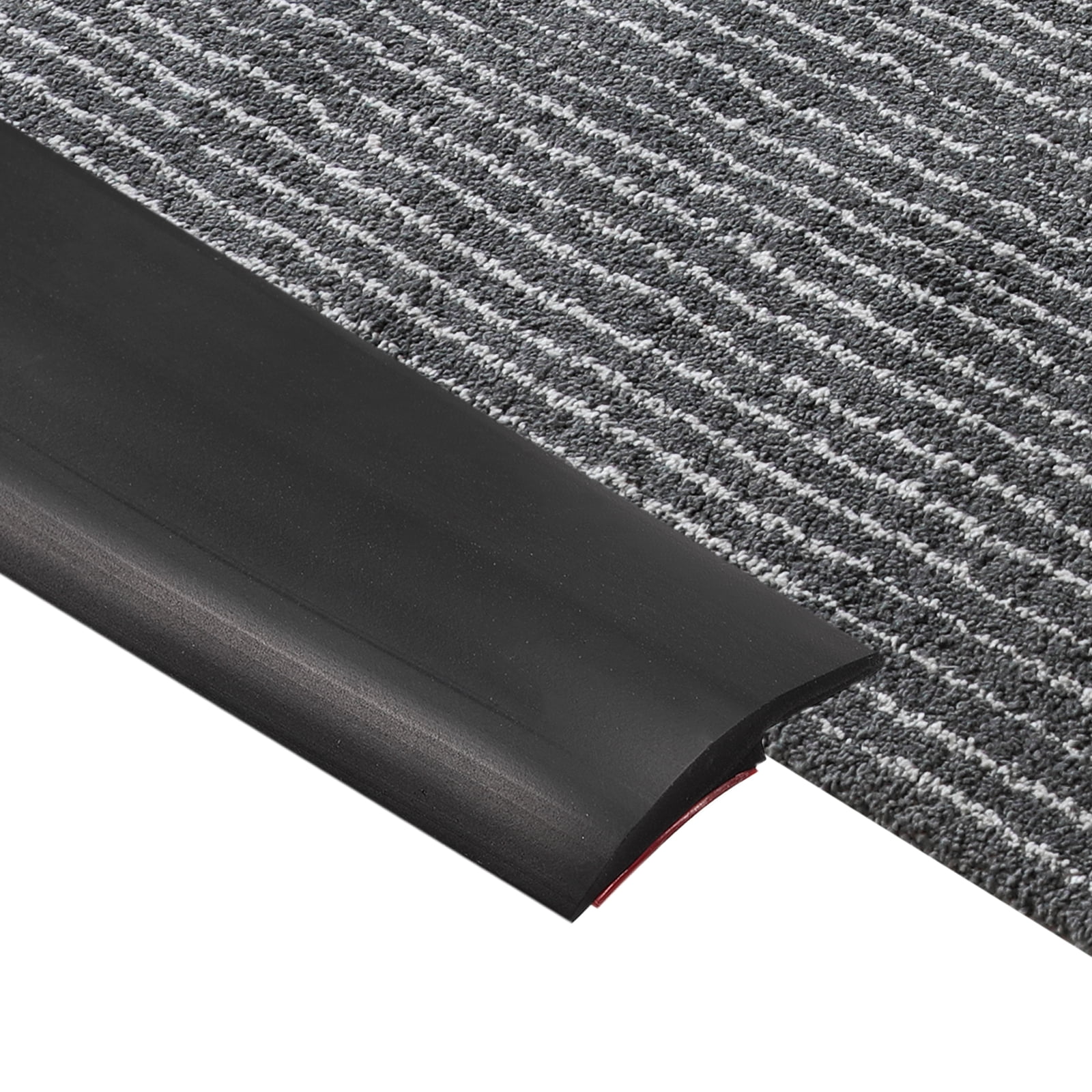 Floor Transition Strip, Self Adhesive Carpet Transition Edging Trim Strip Floor Strip, Black 3.3Ft