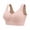 Pink, variant on Posture Bra for Women Wireless Bra Wide Strap Full Coverage Bra Beige L