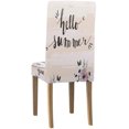 thumbnail image 2 of Cubierta protectora para silla ABPHQTO Vintage verano bicicleta flores estiramiento asiento comedor Hotel boda fiesta conjunto de 1, 2 of 4