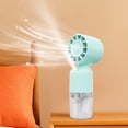 thumbnail image 3 of Ganfancp Dos-En-Uno de Pulverización de Mano de Hidratación de Refrigeración Pequeño Ventilador Humidificador -Quiet Fan Ofertas Del Día Liquidación Ventilador*1; Manual*1; Cable de Carga*1, 3 of 3
