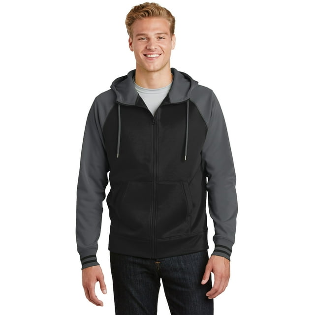 Sport-Tek® Sport-Wick® Varsity Fleece Chaqueta con capucha y cremallera completa. ST236 deporte-tek ST236