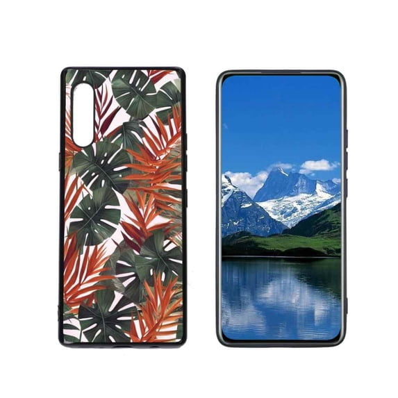 Tropical-Leaves-331 Phone Case, Degined for LG Velvet 5G Case Men Women, Flexible Silicone Shockproof Case for LG Velvet 5G