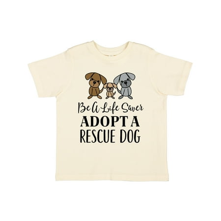 

Inktastic Adopt A Rescue Dog Pet Gift Gift Toddler Boy or Toddler Girl T-Shirt