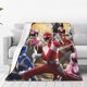 thumbnail image 1 of Manta polar de Power Rangers, súper suave y acogedora, manta de franela ligera, suave y cómoda, mantas de felpa cálidas para sofá, cama, 1 of 5