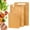 Yellow, variant on Bxaolu Bamboo Cutting Boards for Kitchen, 1Pack Wood Cutting Board for Chopping Meat, Vegetables, Fruits, Cheese, Knife Friendly Serving Tray with Handles(12L" x 7.9W")