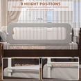 thumbnail image 2 of Vikua 46in Baby Bed Rail Height Adjustable Bed Safety Rail for Kids Guardrail with One-button Folding for Full, Queen and Adult Mattresses (Single Piece), 2 of 9