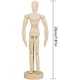 thumbnail image 2 of Muñeca articulada de madera, muñeca articulada de 20 cm, maniquíes de madera, muñeca modelo móvil, maniquí de madera para dibujar, pintar, arte, figura modelo (masculina y femenina) brillar Electrónica, 2 of 2
