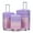 Purple, variant on 3-Piece PC Spinner Wheel Luggage Set with Gradient Color & Combination Lock, Carry-On Suitcase, Blue
