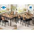 thumbnail image 7 of RONSHIN 4-Piece Dining Table Set, Upholstered Chairs, Wood Kitchen Table, Set of 4 with Corner Protector, 7 of 7