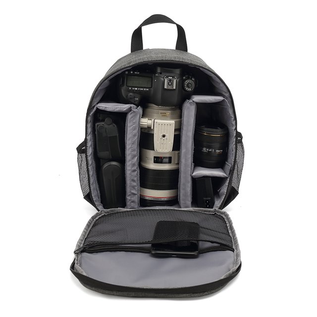 CAROOTU Sac à Dos Vidéo Numérique DSLR Sac à Dos Multifonctionnel Étanche Extérieur