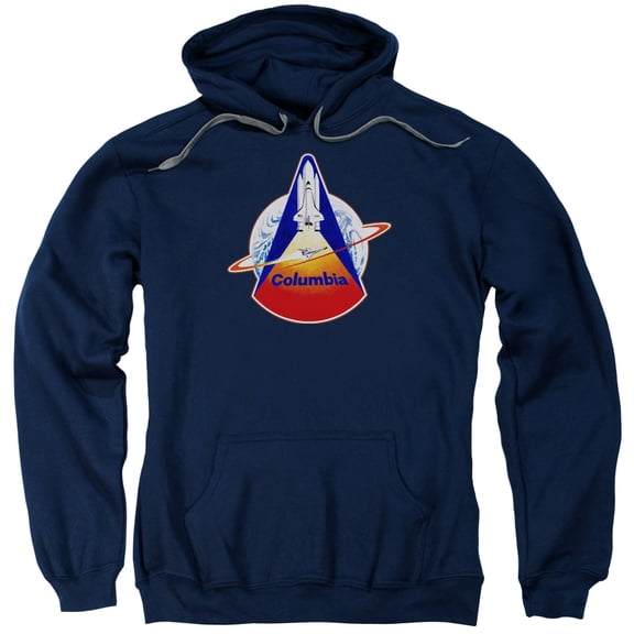 Nasa Sts 1 Mission Patch Adult Pullover Hoodie Sweatshirt Navy