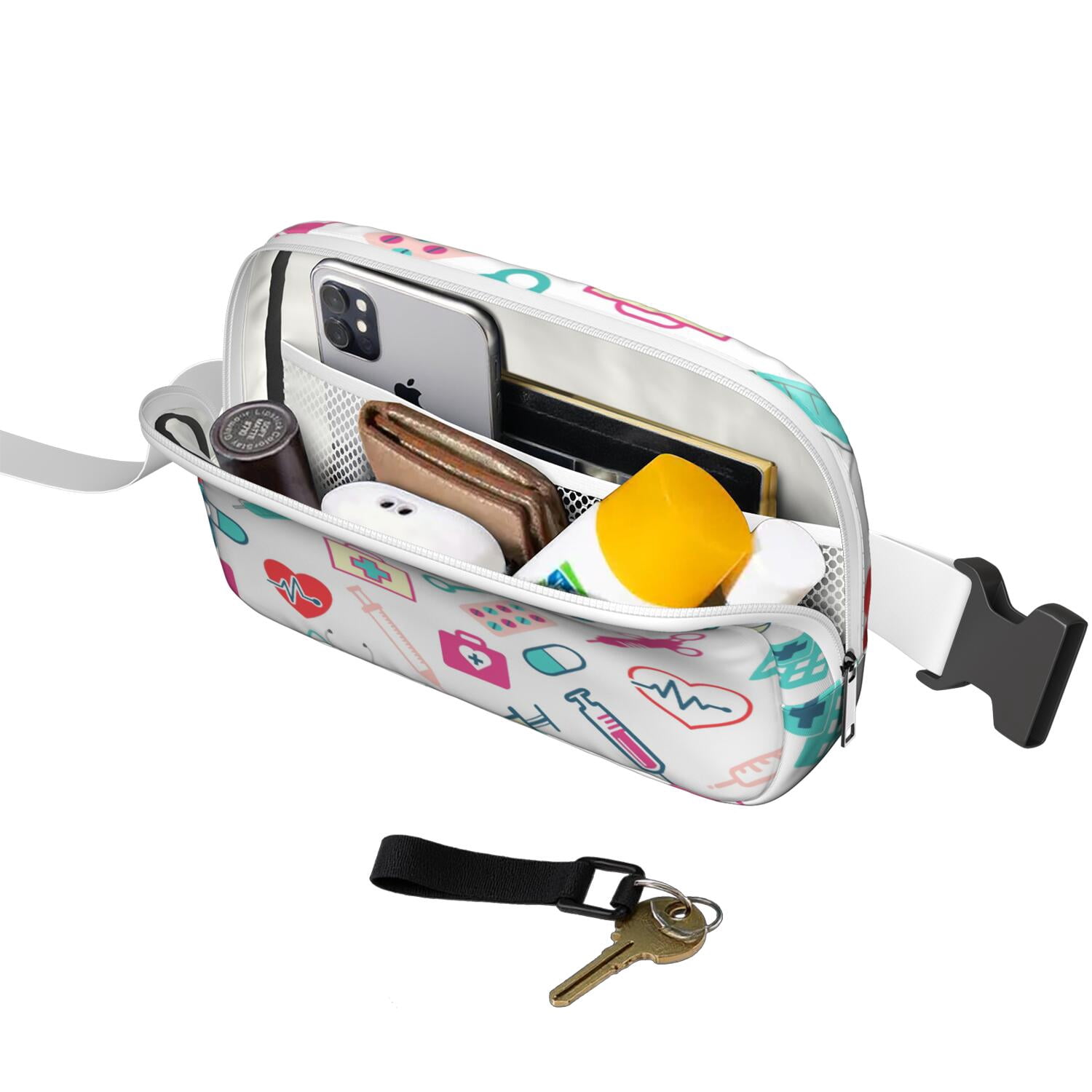 Nursing Waist Bag for Women – Adorable “Saving Lives Every Day” Nurse Fanny Pack with Cute & Funny Design for Everyday Hospital Use