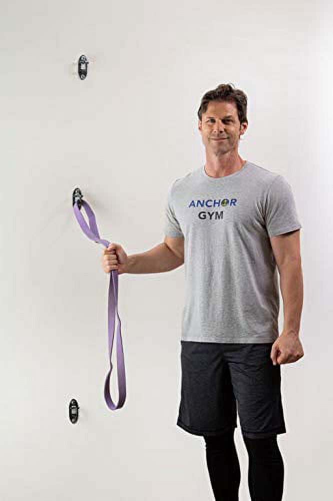 Anchor Gym Set of 3 Mini H1 Workout Wall Mount Solid Steel Anchors