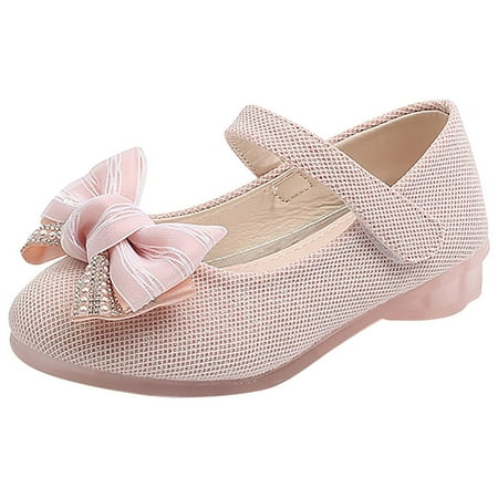 

BELLZELY Toddler Girls Sandlas Clearance Toddler Shoes Baby Girls Princess Soft Non-slip Bow Star Pearl Summer Autumn Sandals
